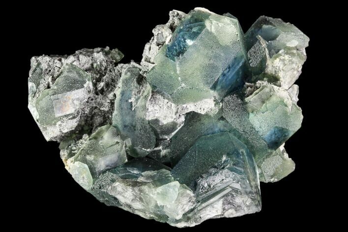 Green Fluorite Crystal Cluster - China #111916